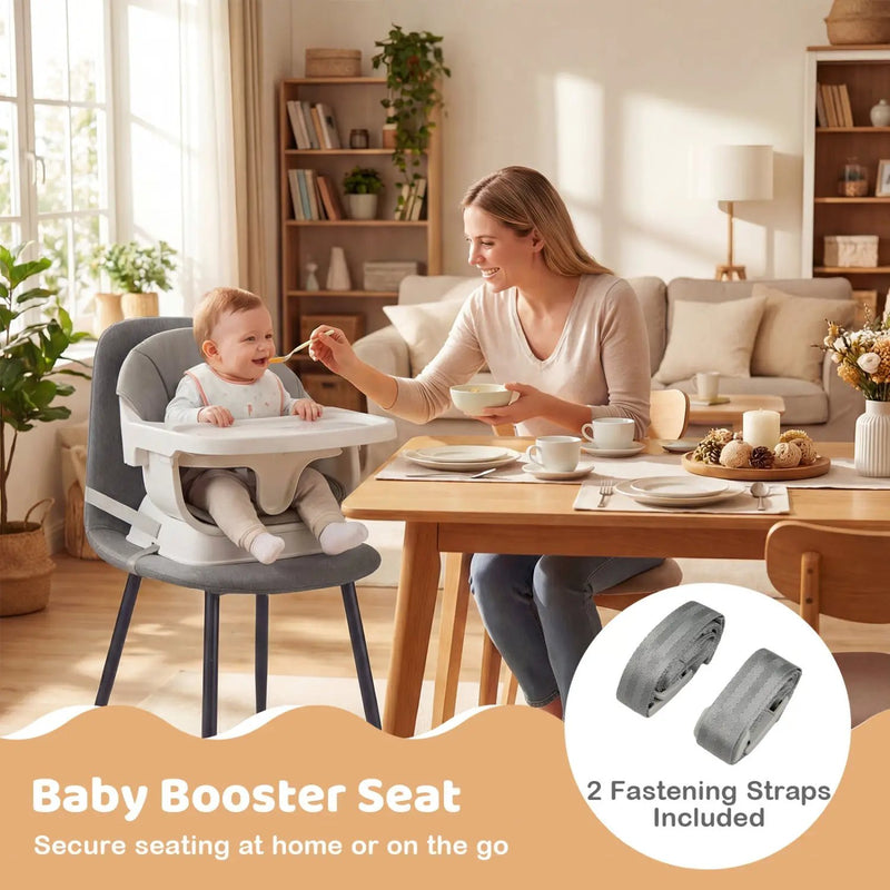 9-in-1 Convertible High Chair with Solid Wood Legs for Babies and Toddlers by DirectDeals