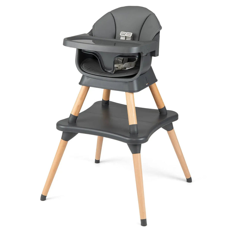 9-in-1 Convertible High Chair with Solid Wood Legs for Babies and Toddlers by DirectDeals