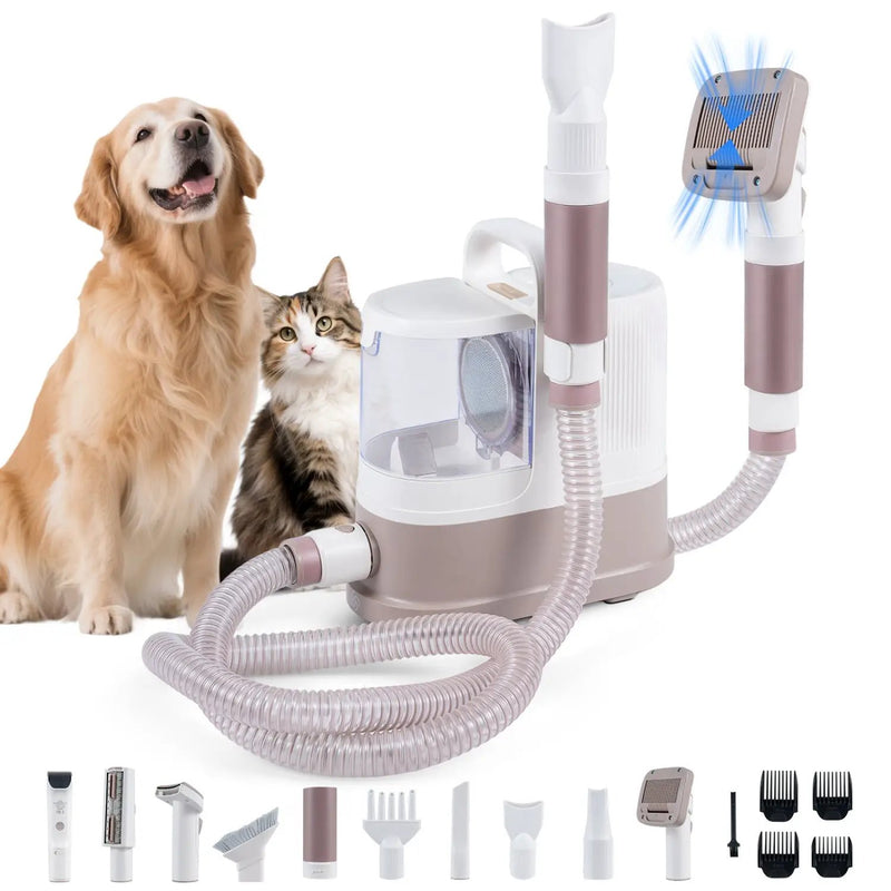 9-in-1 Dog Grooming Vacuum Kit with 3 Suction Modes by DirectDeals