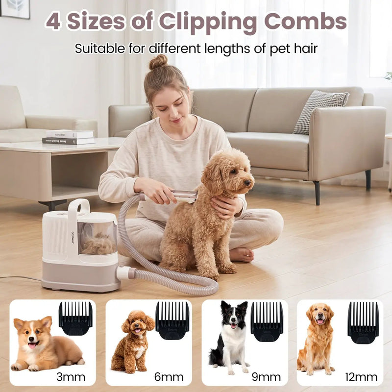 9-in-1 Dog Grooming Vacuum Kit with 3 Suction Modes by DirectDeals