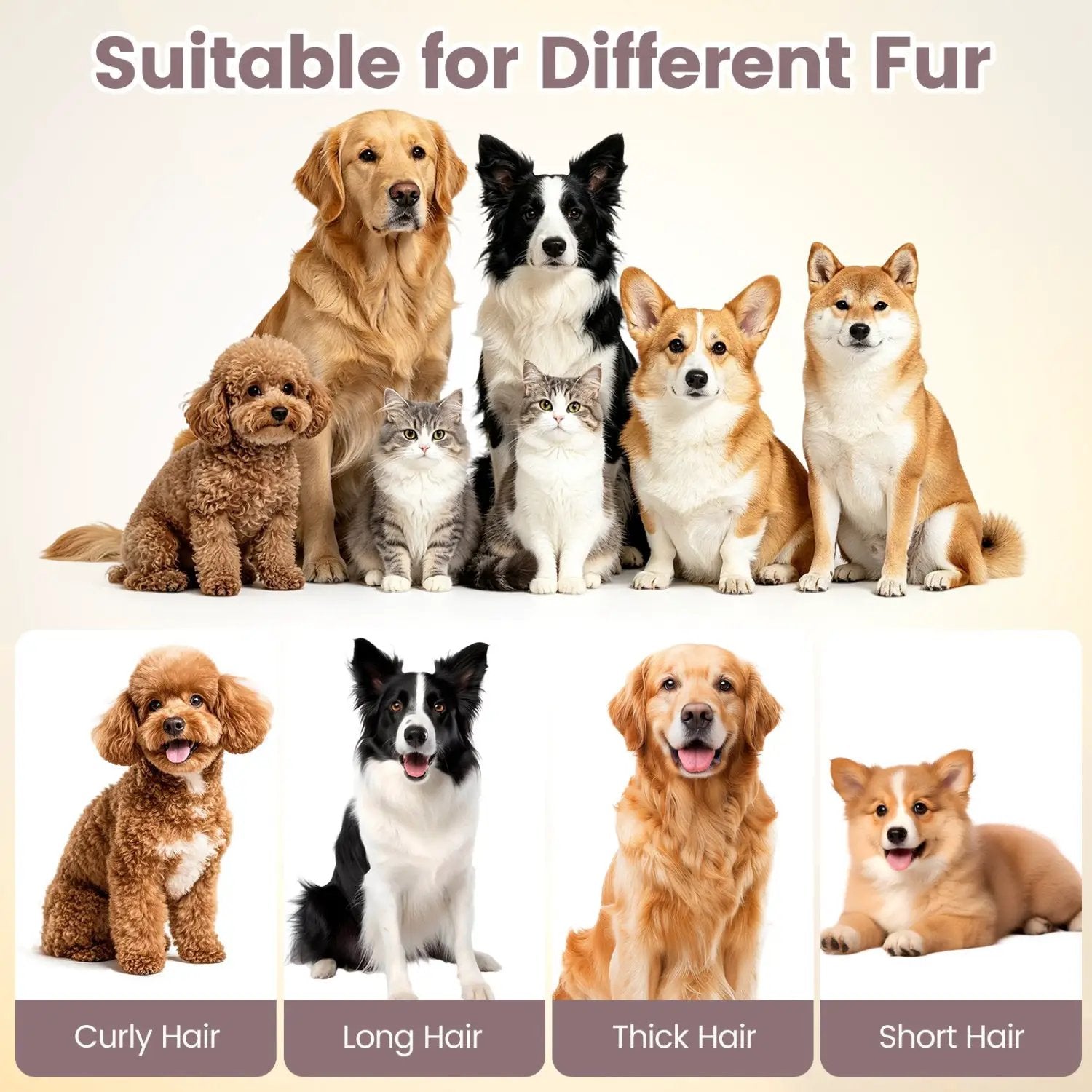 9-in-1 Dog Grooming Vacuum Kit with 3 Suction Modes by DirectDeals