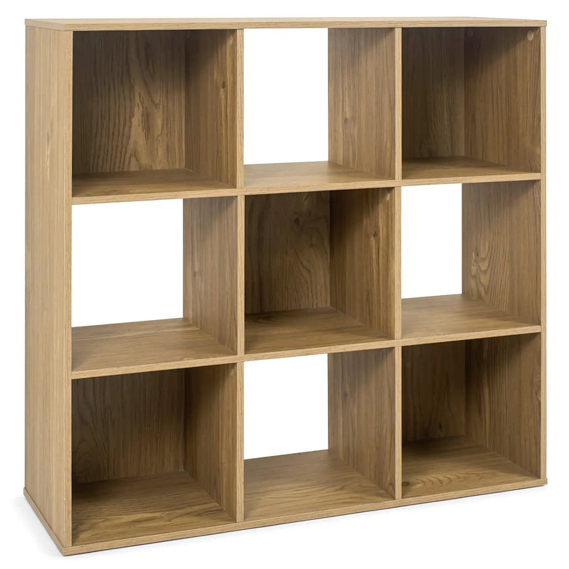9-Cube Wooden Bookshelf with Anti-Tip Kits by DirectDeals