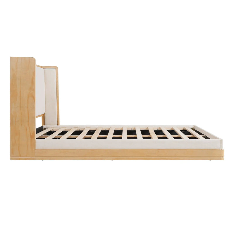Mid-Century Modern Wood Bed Frame by HouseOfZazla