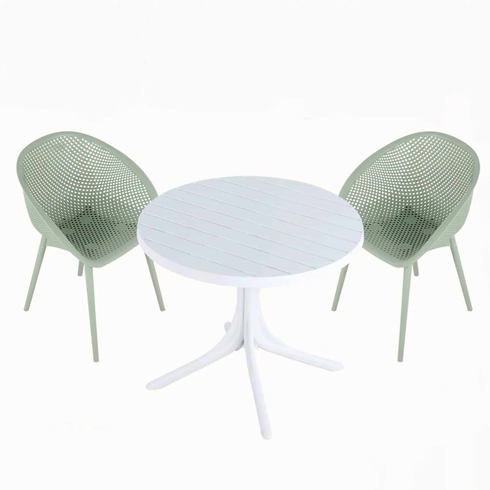 Modern Lounge Chair Set With Round Table by Unique Piece Furniture