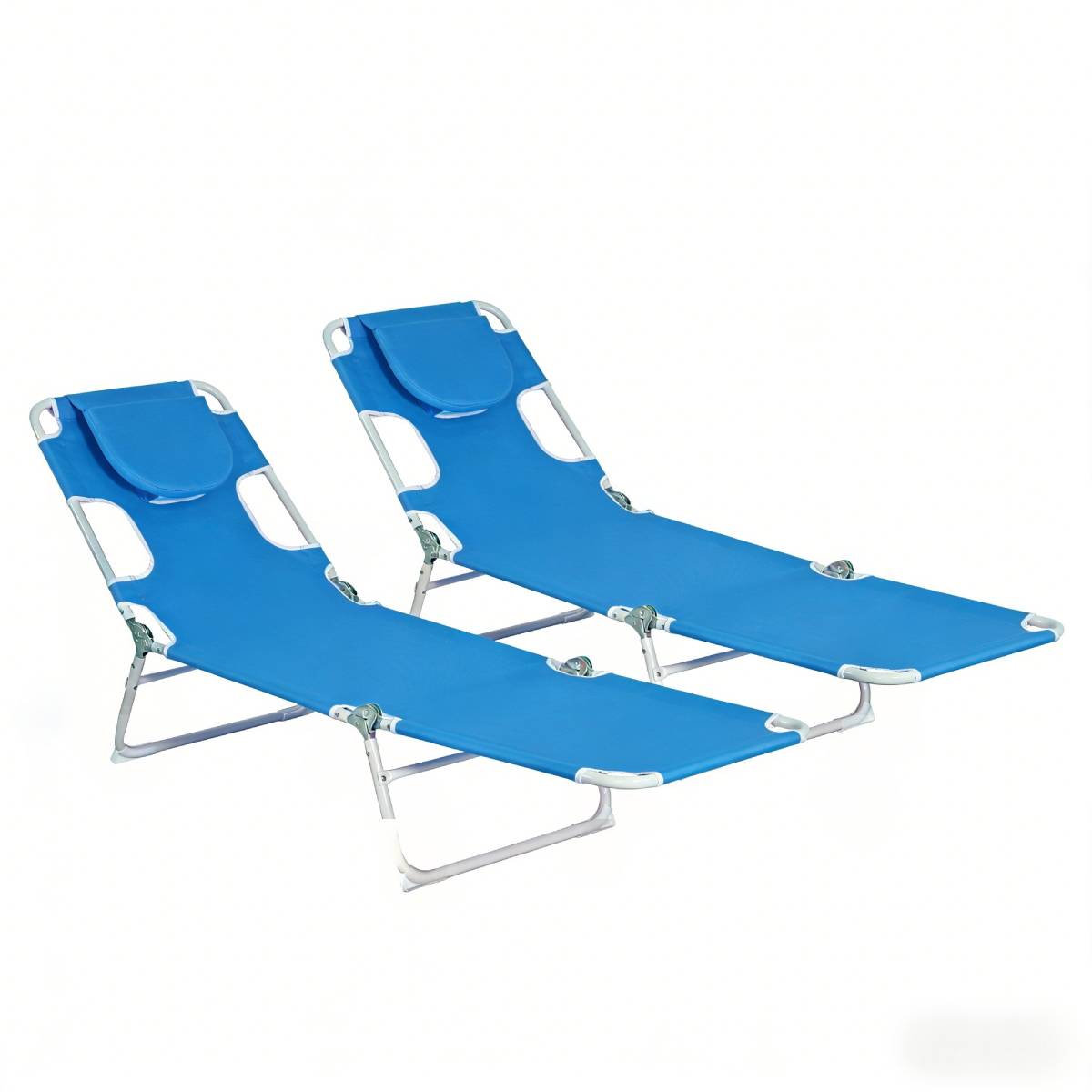 Set of 2 Lounge Portable Reclining Loungers by HouseOfZazla
