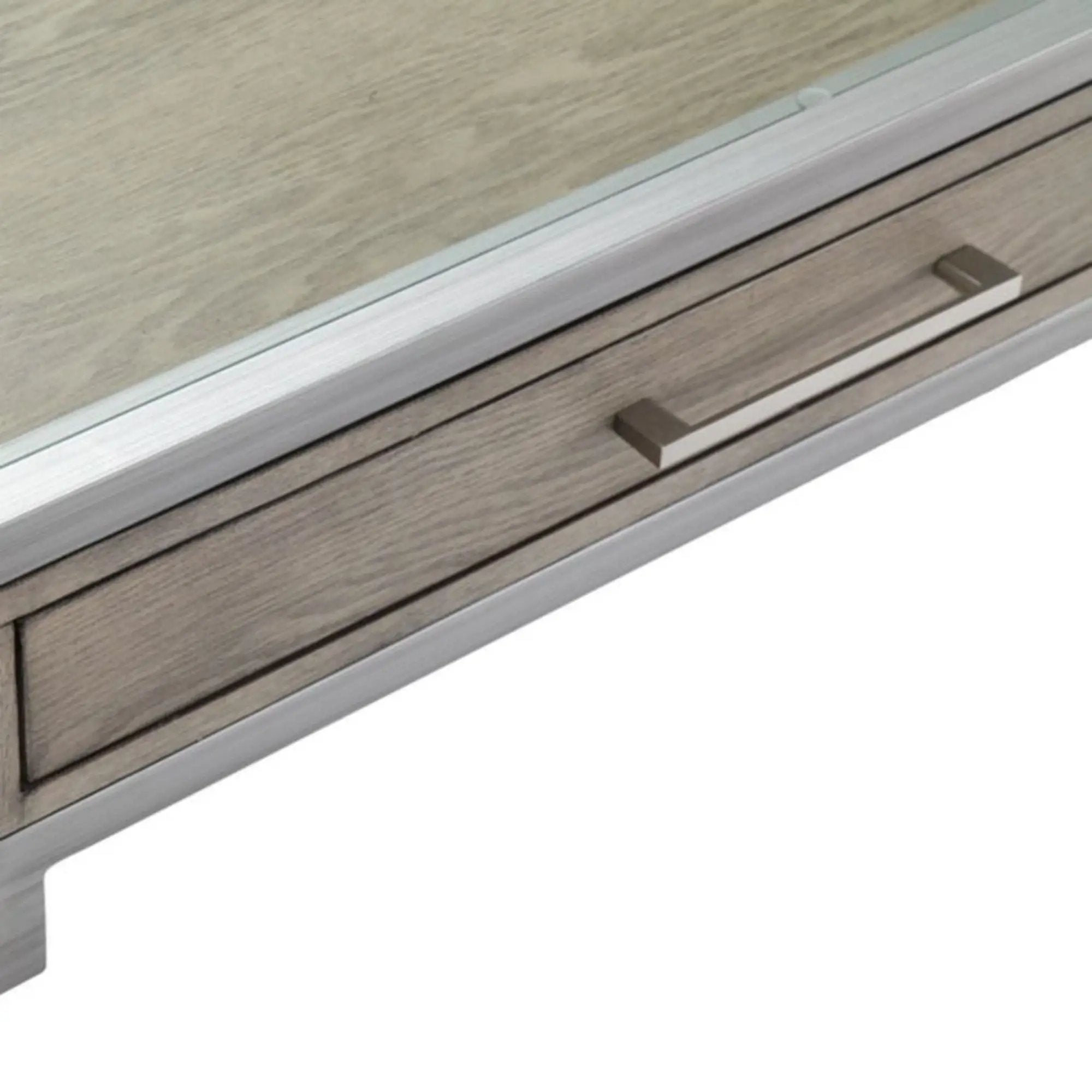 Adela - Writing Desk - Antique Silver by Unique Piece Furniture