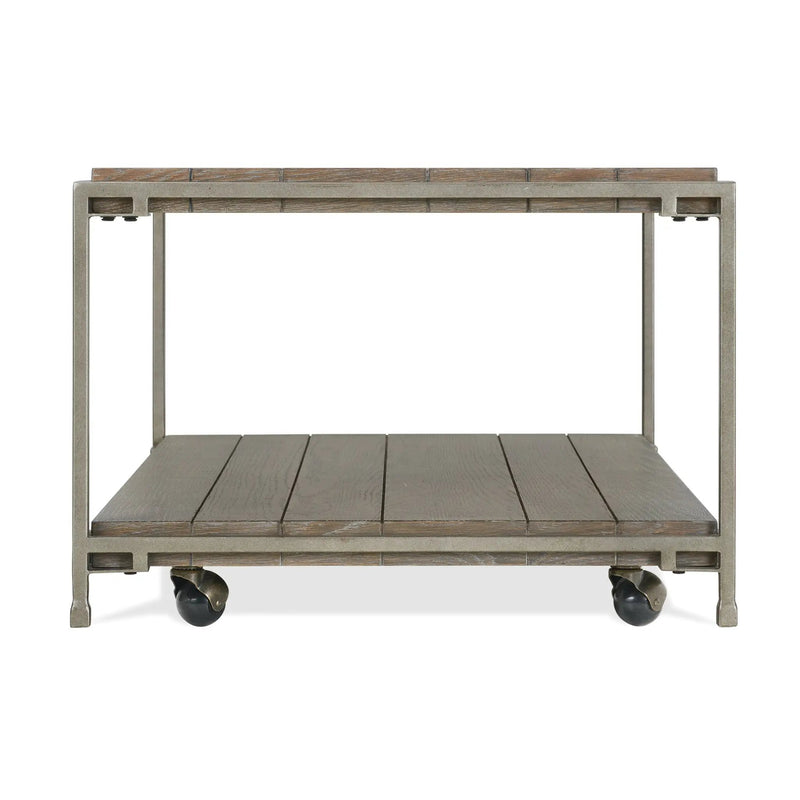 Corbeta 3-Piece Metal Frame Wood Living Room Coffee Table Set by HouseOfZazla