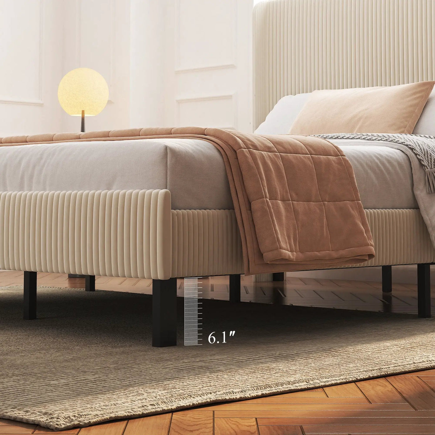 Platform Bed With Metal Frame And Charging Station by Unique Piece Furniture