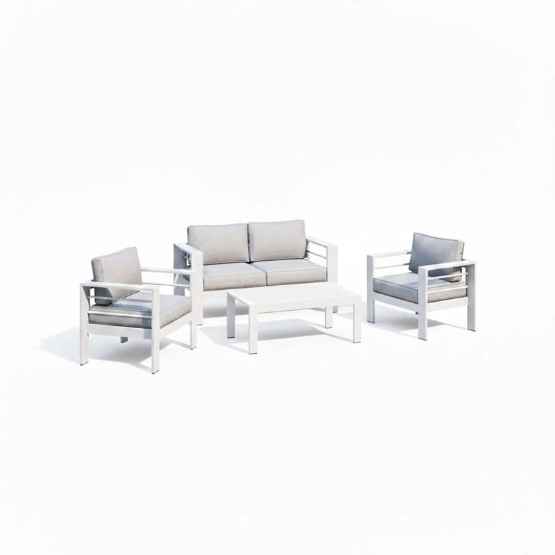 Outdoor Patio Set With All-Weather Thick Cushions by HouseOfZazla