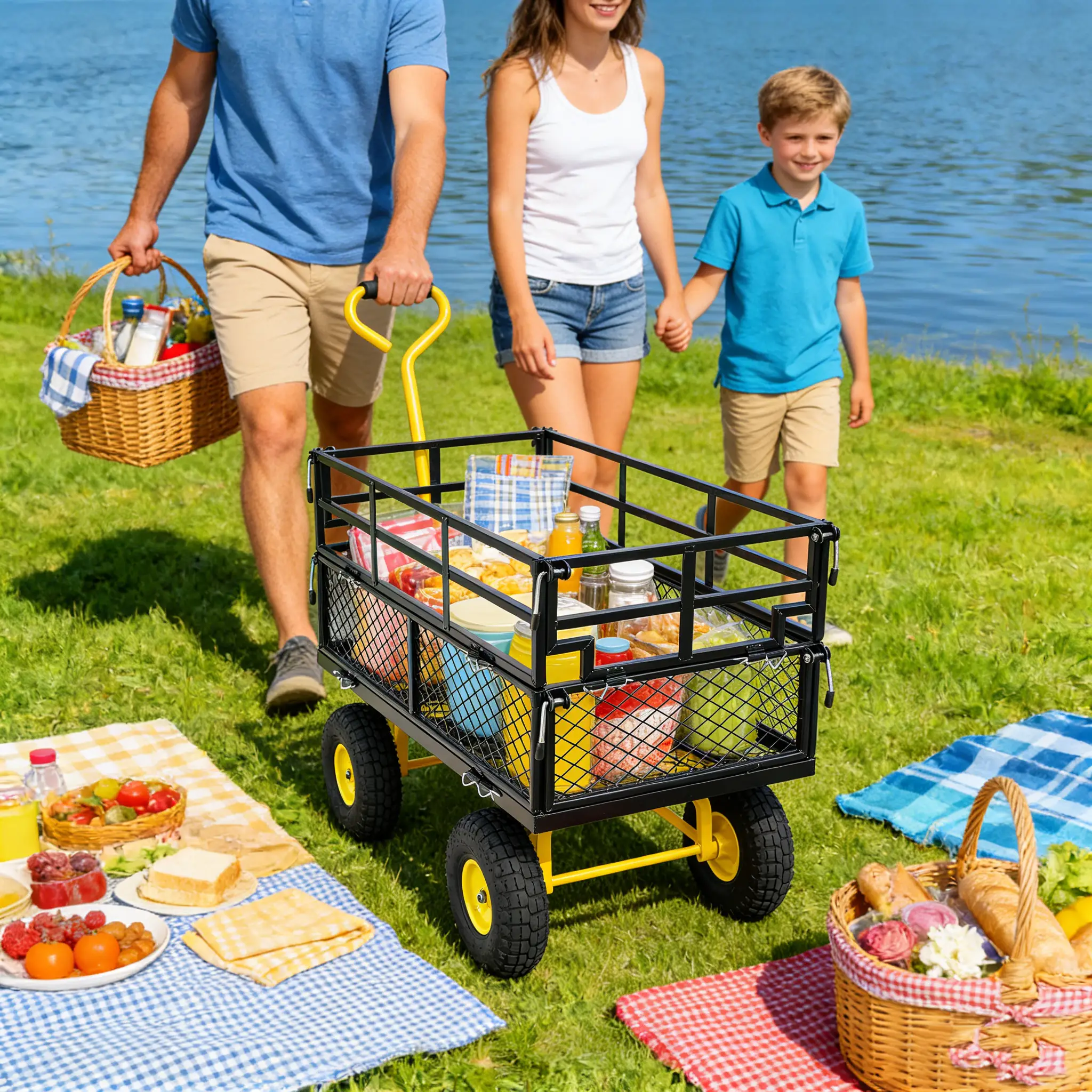 Wagon Cart Garden Cart Trucks Make Transporting Firewood Easier by HouseOfZazla