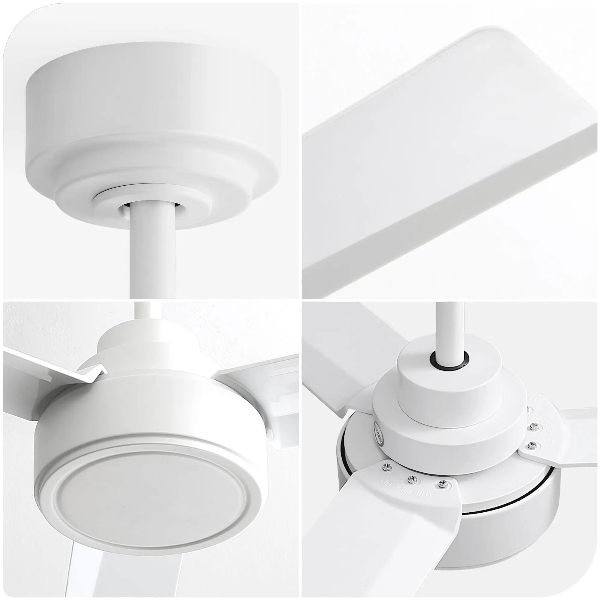Ceiling Fan Without Light, 3 Blades Farmhouse Ceiling Fan With Remote Control 6-Speed Reversible Dc Motor For Living Room, Bedroom, Kitche by Unique Piece Furniture