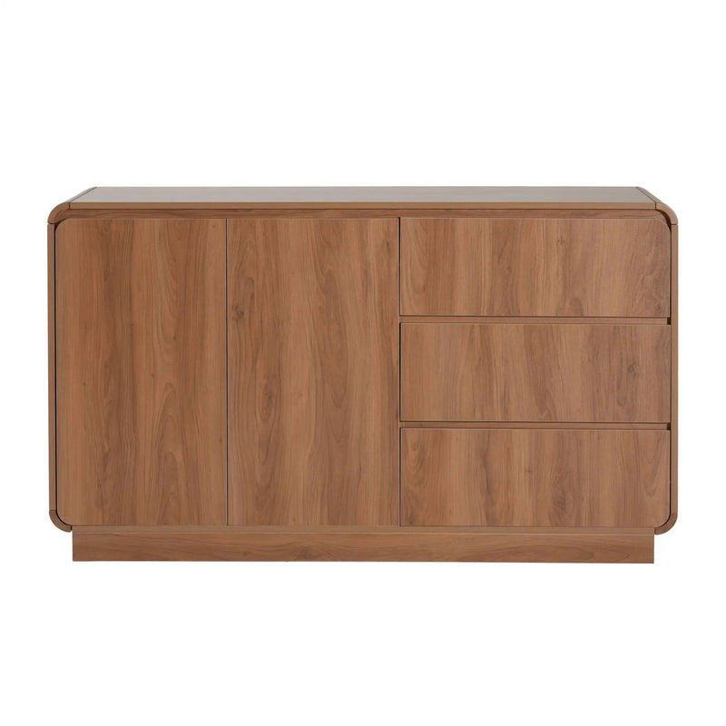 Sideboard, Wide Storage With 2 Doors And 3 Drawers by HouseOfZazla