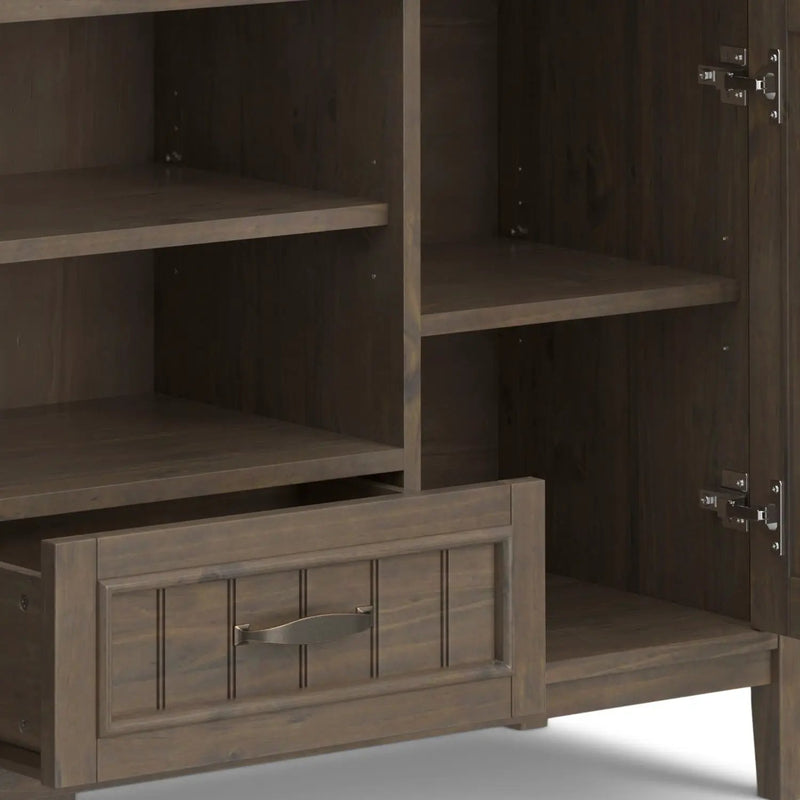 Lev - TV Media Stand - Smoky Brown by Unique Piece Furniture