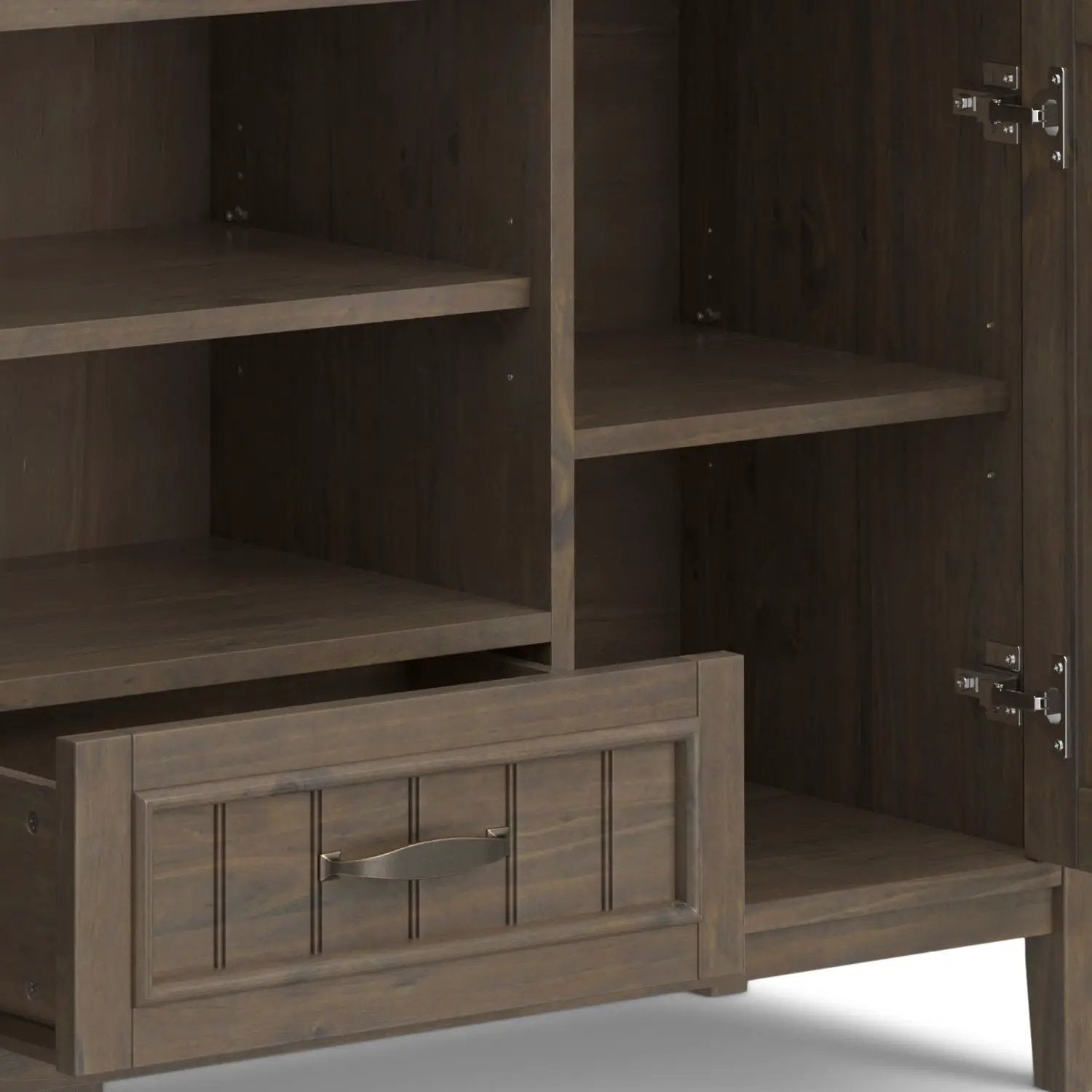 Lev - TV Media Stand - Smoky Brown by HouseOfZazla