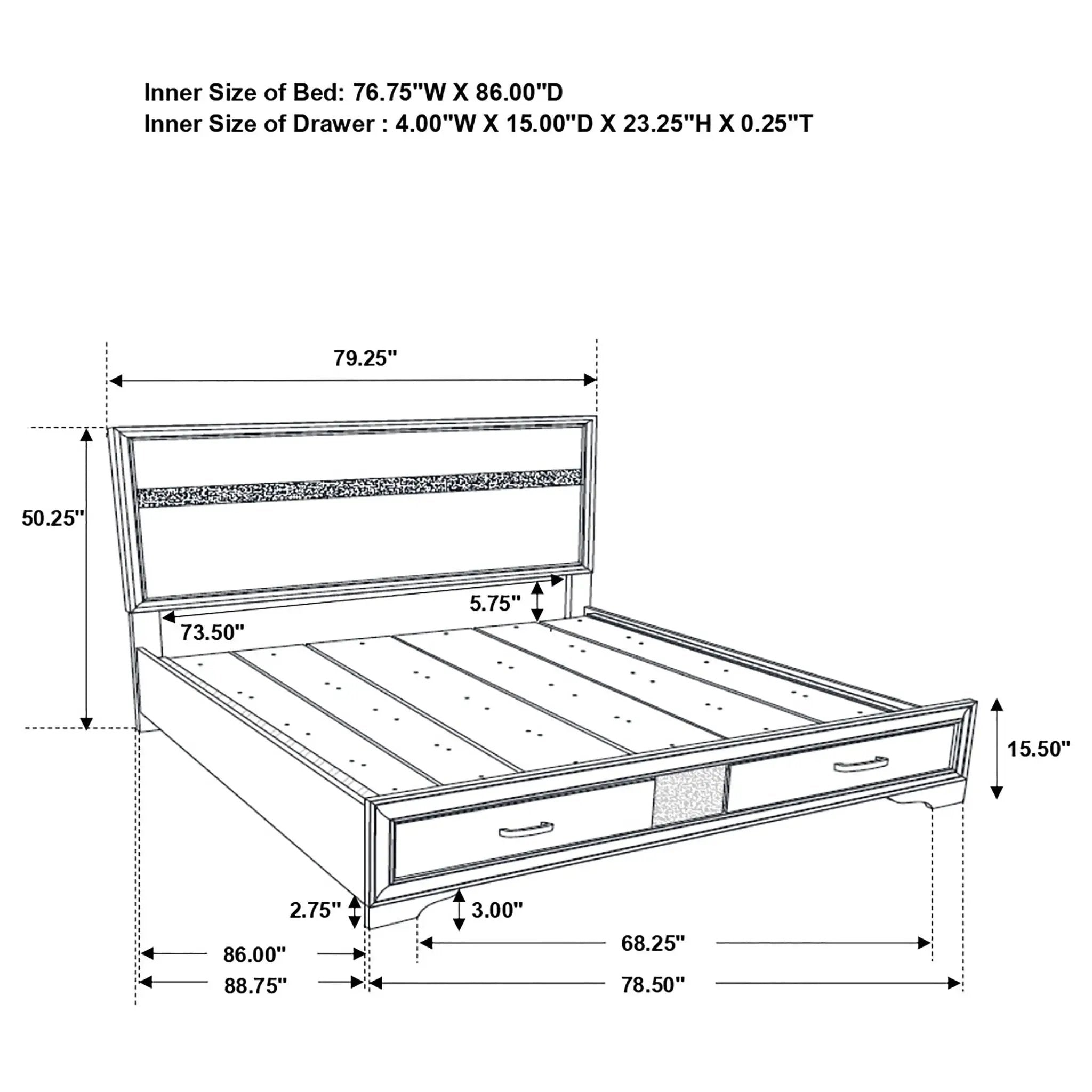 Corbin - Glittering Bedroom Set