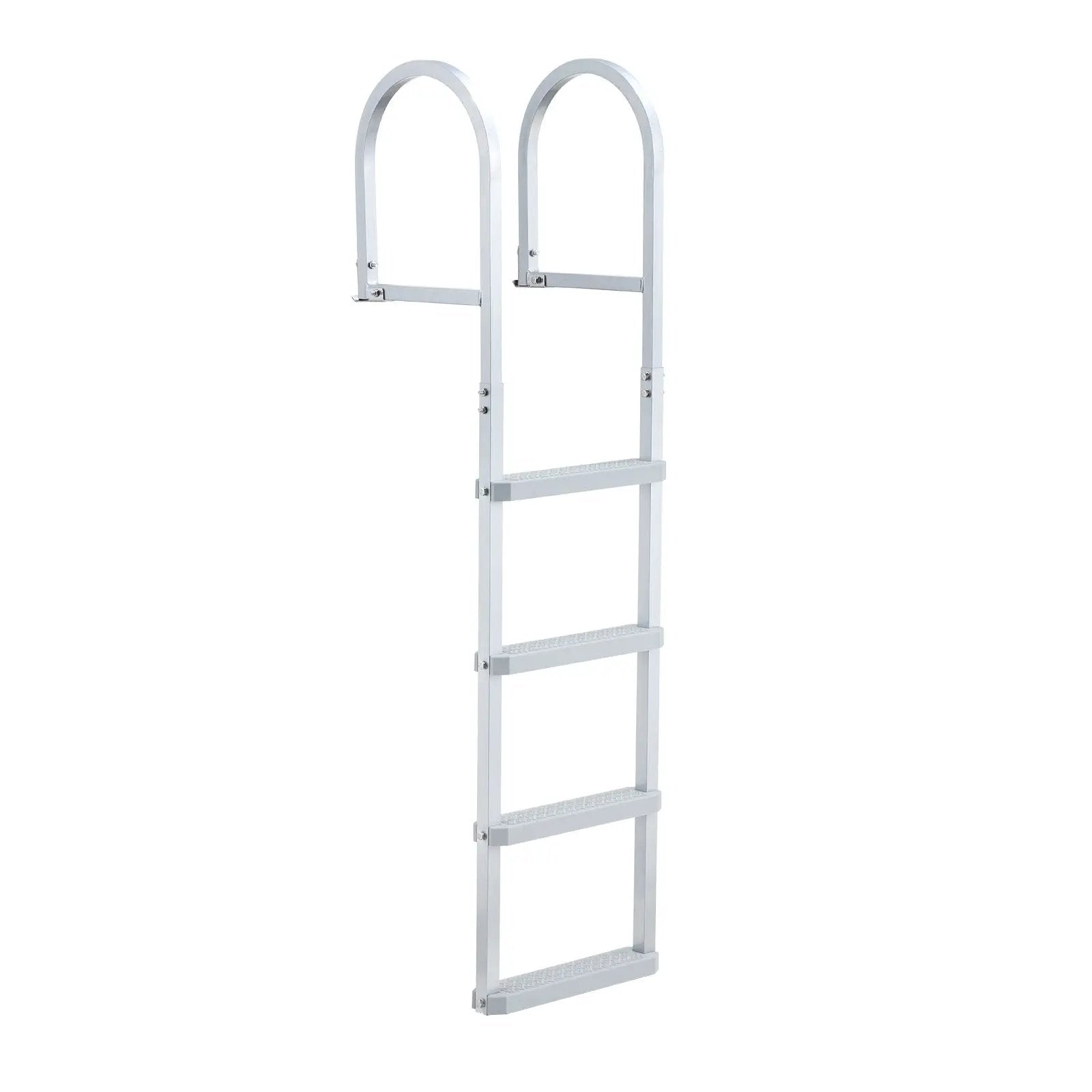 Removable Dock Ladder, 4 Steps, Aluminum Alloy Pontoon Boat Swim Ladder by HouseOfZazla