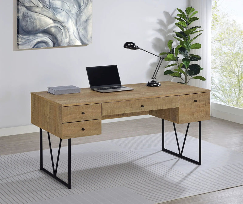 Analiese 63-inch 4-drawer Writing Desk Mango by Unique Piece Furniture