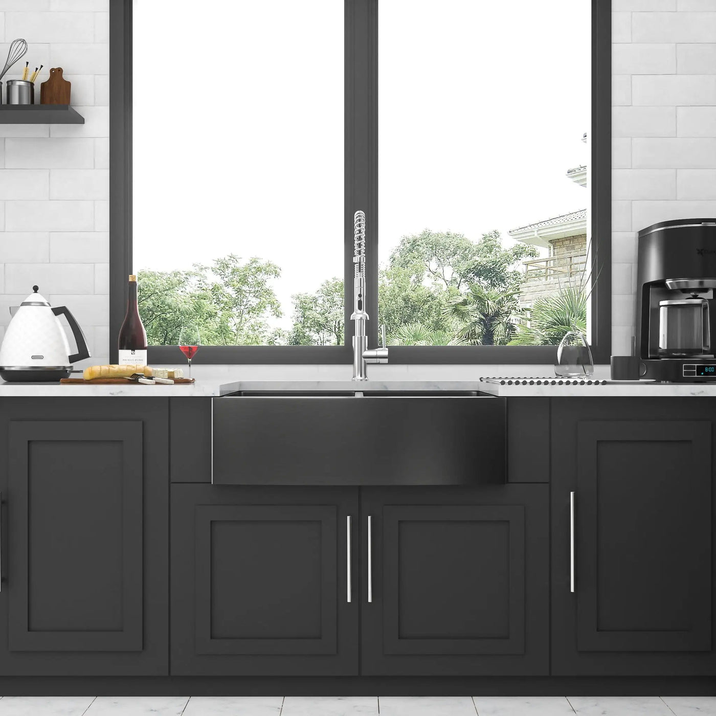 Double Bowl Farmhouse Sink / Stainless Steel Apron Front by HouseOfZazla