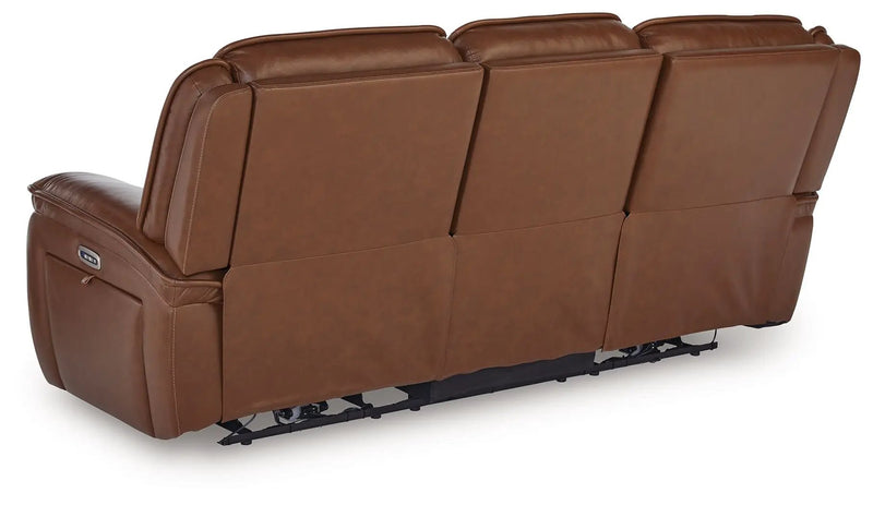 Healy Pier - Power Reclining Sofa / Adj Headrest - Chocolate by Unique Piece Furniture