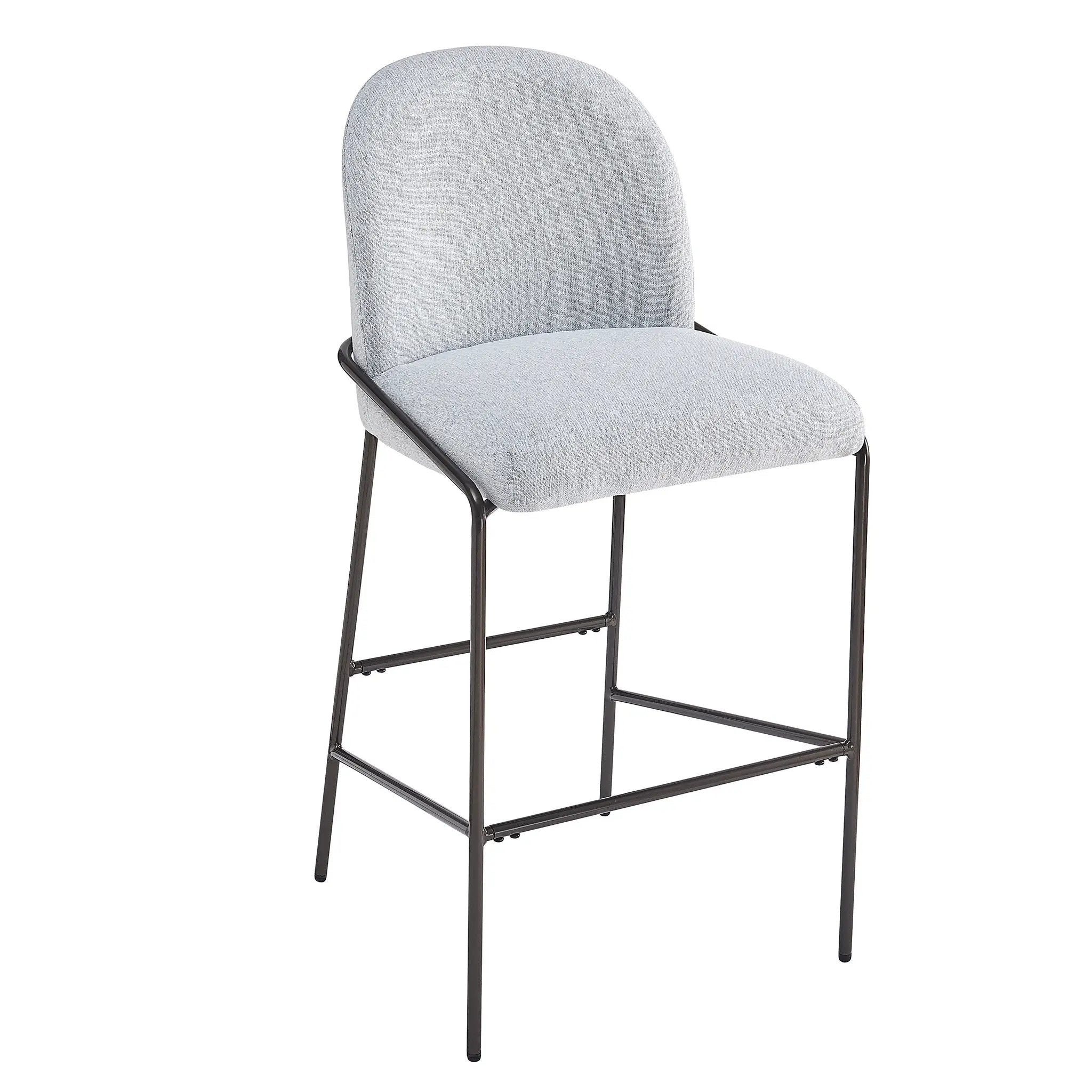 Galen Indoor Metal Upholstered Barstool by HouseOfZazla