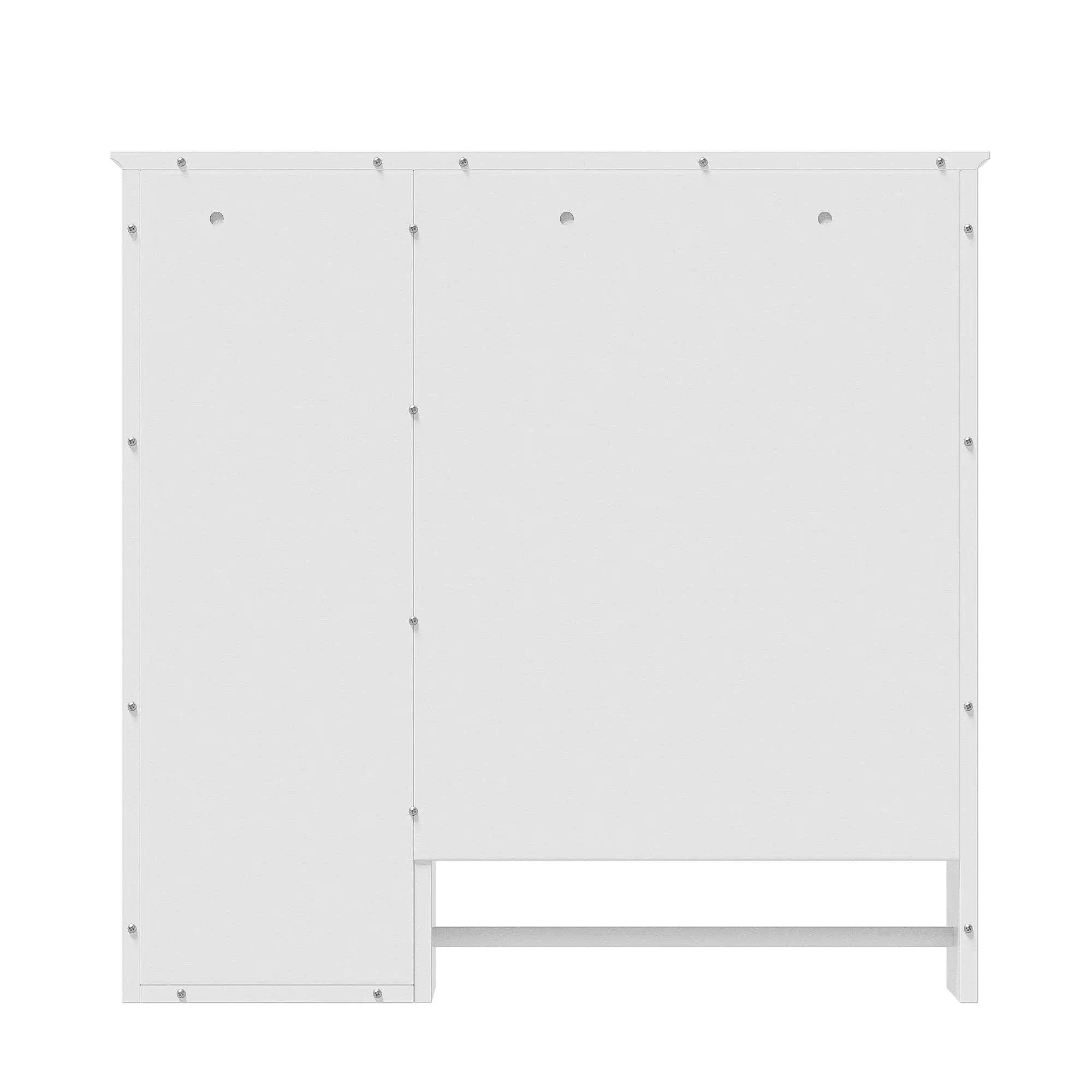 Wall Mounted Bathroom Storage Cabinet, Medicine Cabinets With Large Mirror Door, Adjustable Shelves And Three Open Storage Levels(Not Include Bathroom Vanity) by HouseOfZazla