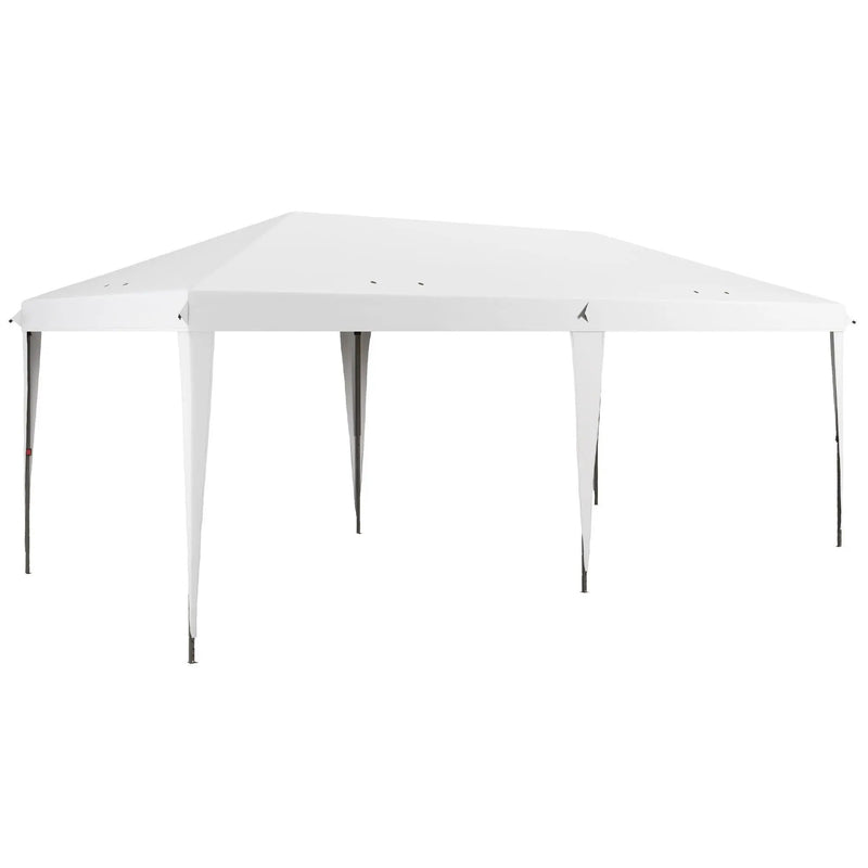 Outsunny - 10' x 19.2' Pop Up Canopy Tent, Heavy Duty Tent For Parties, Outdoor Instant Gazebo Sun Shade Shelter With Carry Bag For Catering, Events, Wedding, Backyard Bbq by Unique Piece Furniture