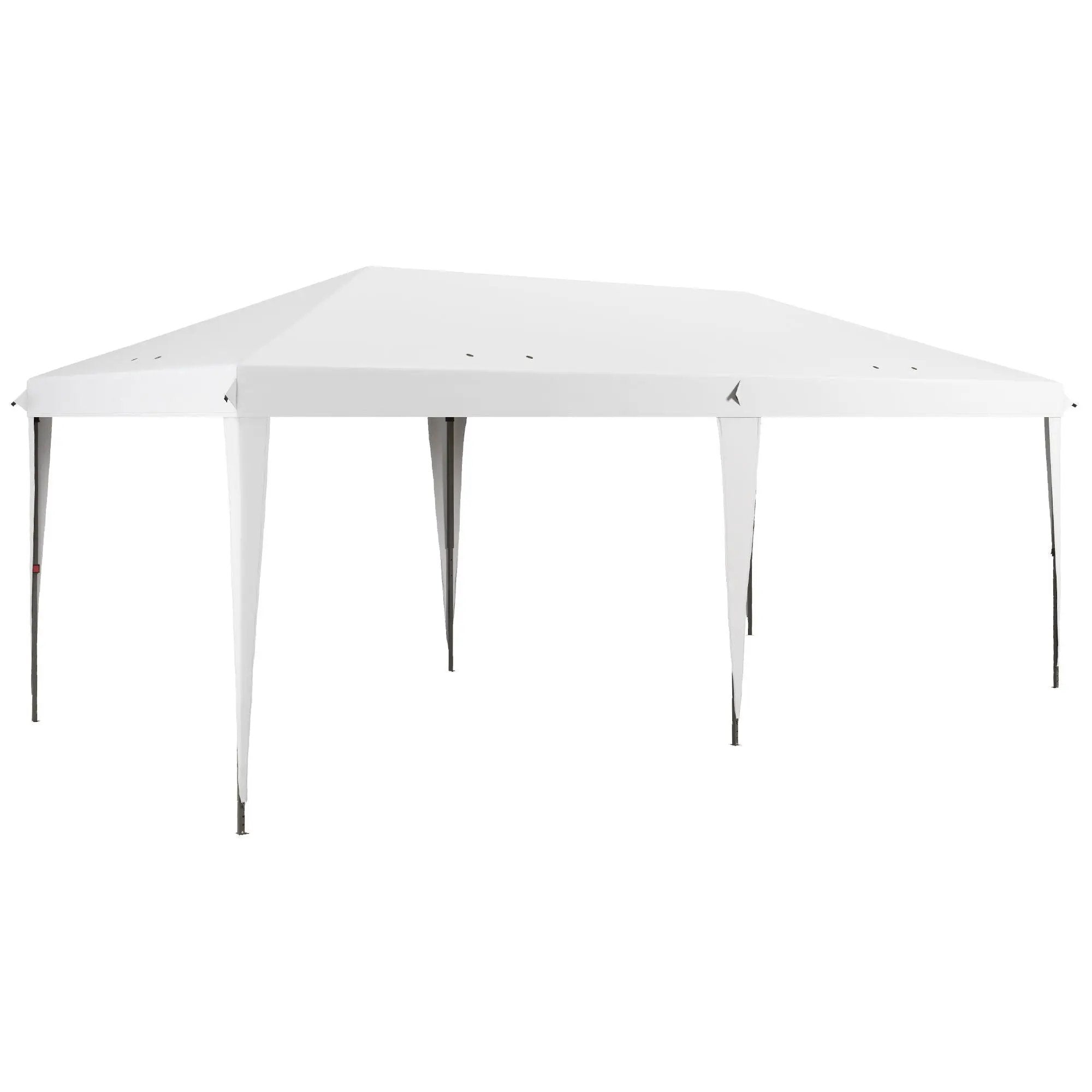 Outsunny - 10' x 19.2' Pop Up Canopy Tent, Heavy Duty Tent For Parties, Outdoor Instant Gazebo Sun Shade Shelter With Carry Bag For Catering, Events, Wedding, Backyard Bbq by Unique Piece Furniture
