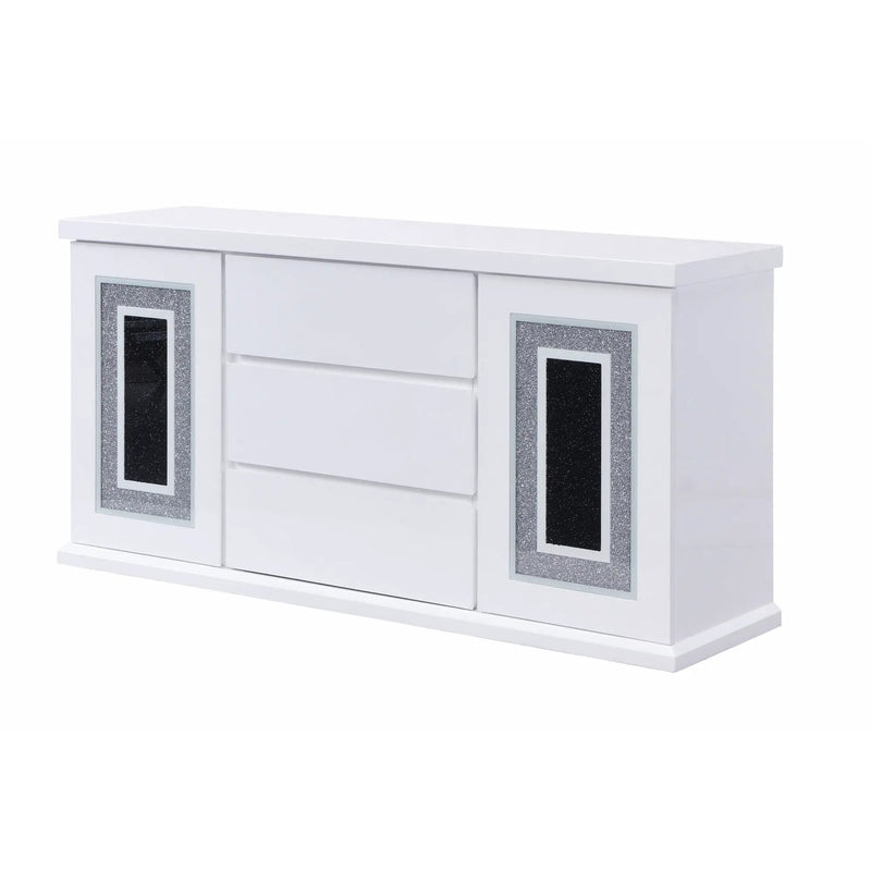 Ariya - Buffet With Clear Glass Inlay by Unique Piece Furniture