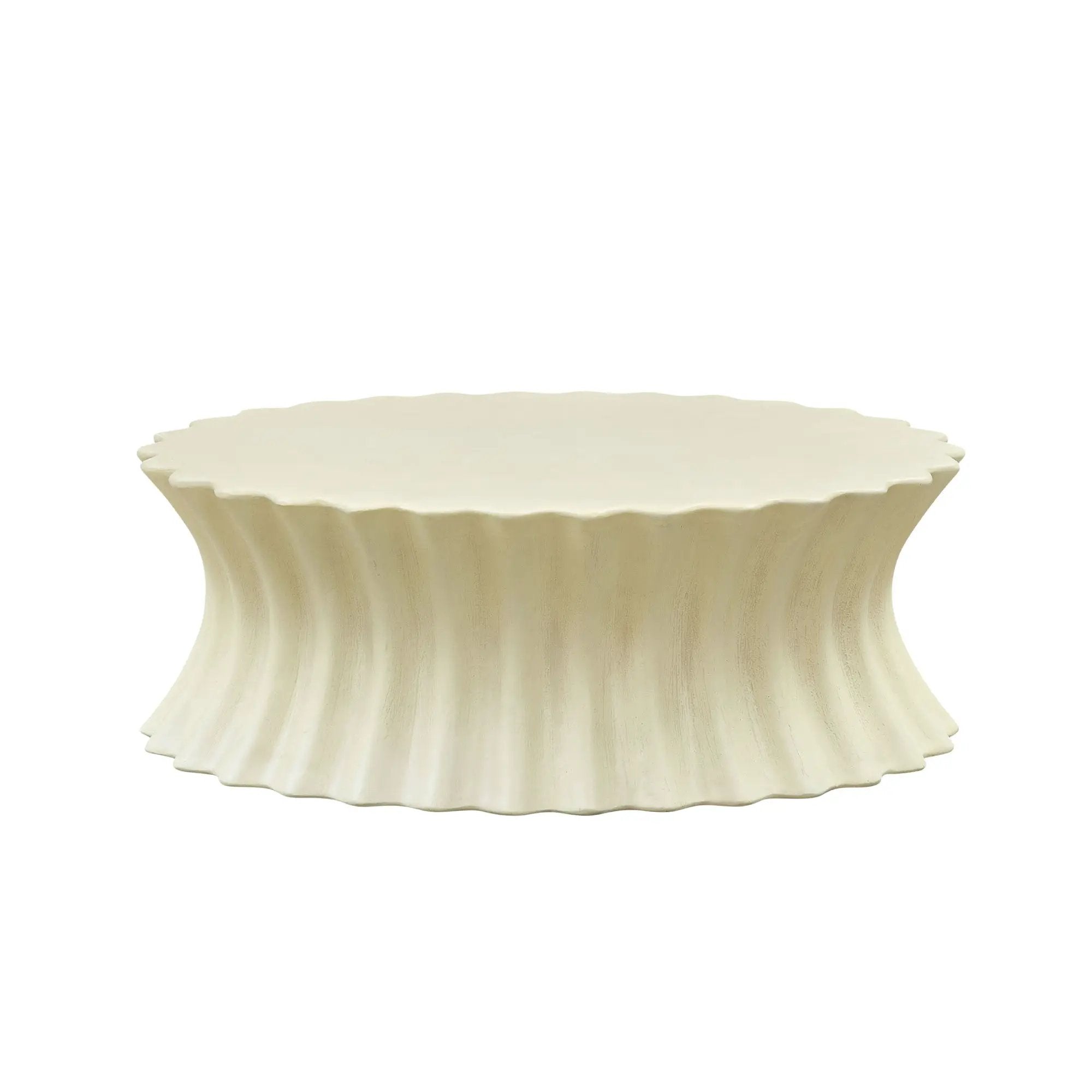 35.04 Inch Oval Coffee Table - Vintage Sturdy Fiberglass by HouseOfZazla