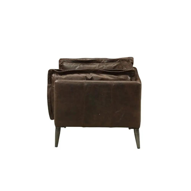 Porchester - Chair - Distress Chocolate Top Grain Leather by Unique Piece Furniture