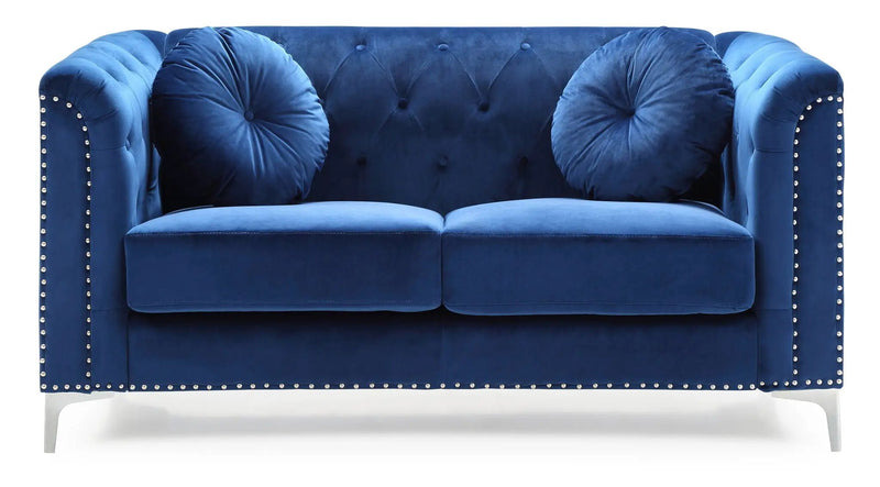 Stylish Sloped Arm Loveseat by Unique Piece Furniture