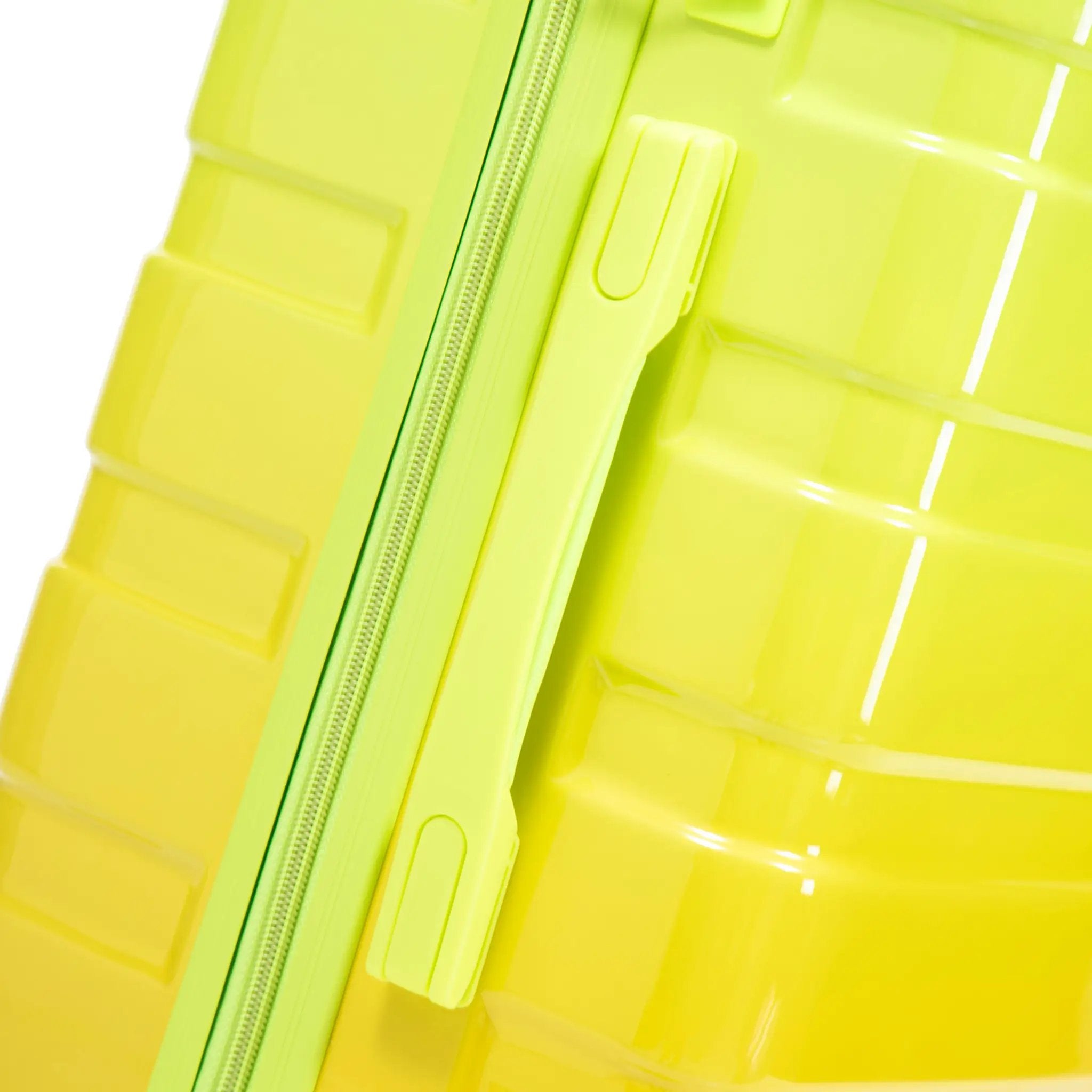 20'/24'/28' 3-Piece PC Spinner Wheel Luggage Set (Yellow+Green) by HouseOfZazla
