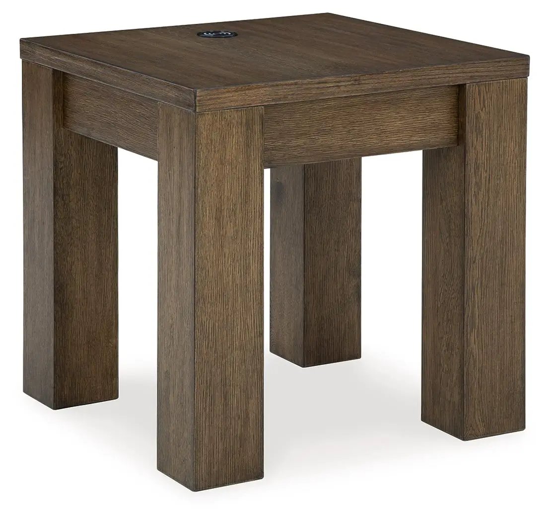Rosswain - Square End Table - Warm Brown by Unique Piece Furniture