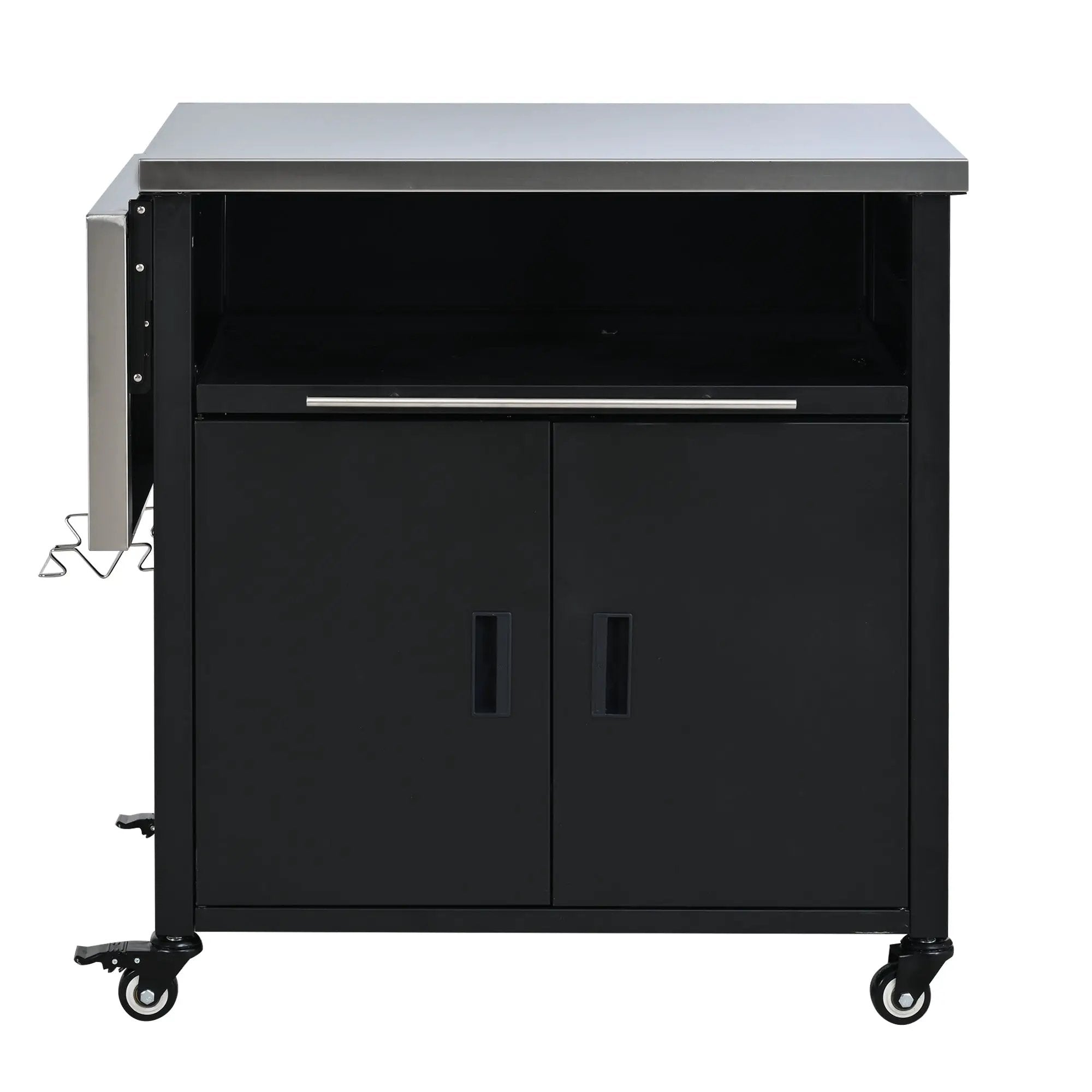 Foldable Outdoor Prep Station BBQ Cart Patio Dining Cart by HouseOfZazla
