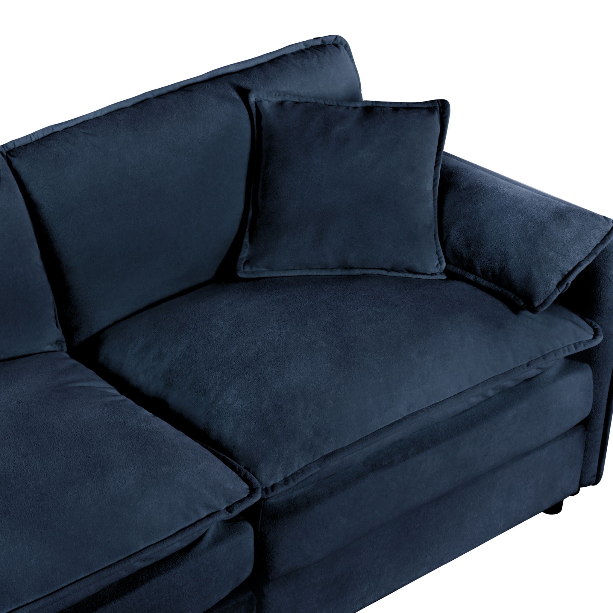 Oversized Chair With Movable Ottoman, Soft Upholstered Lounge Chair by HouseOfZazla