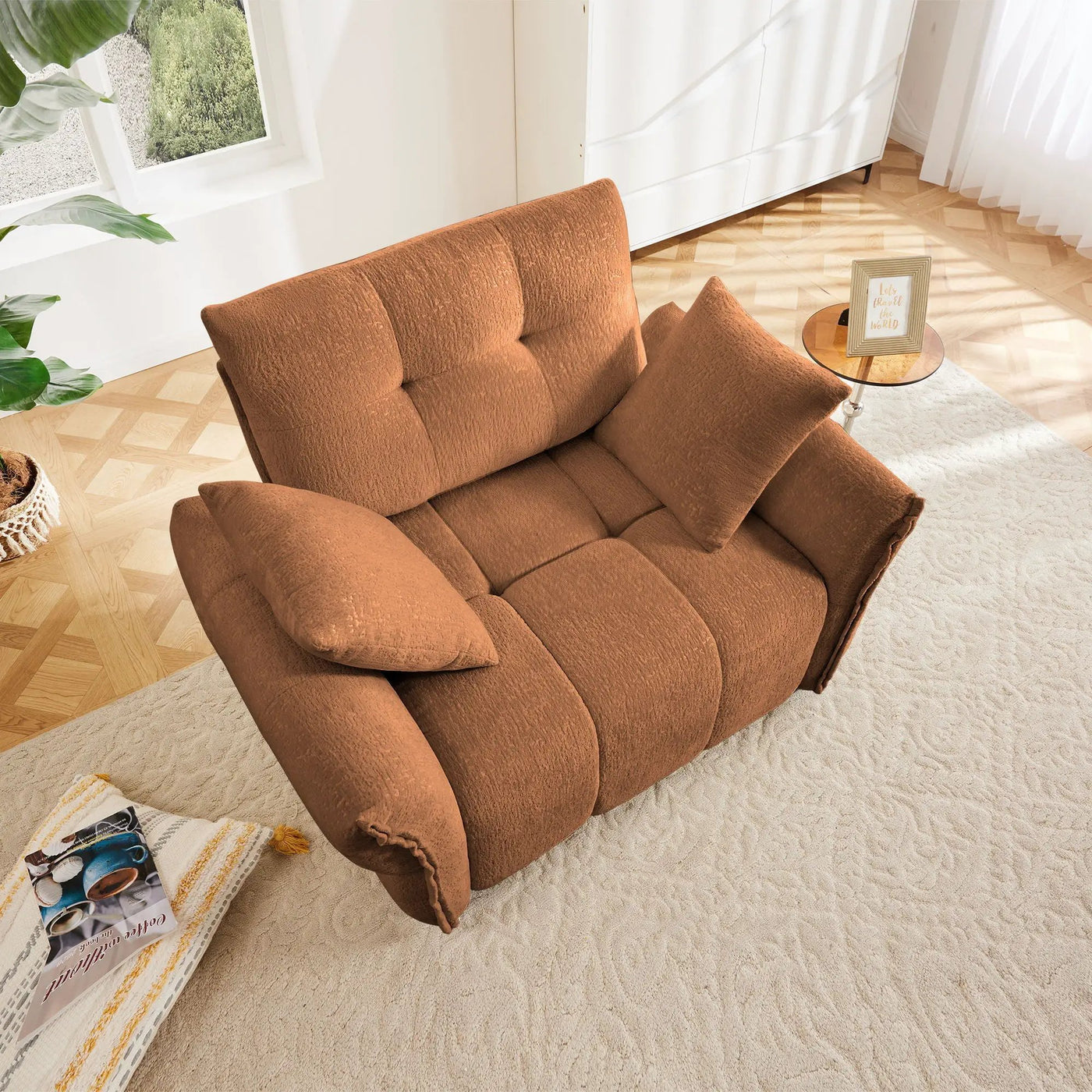 Modern Ergonomic Single Seater Sofa With High Resilience Cushions by Unique Piece Furniture