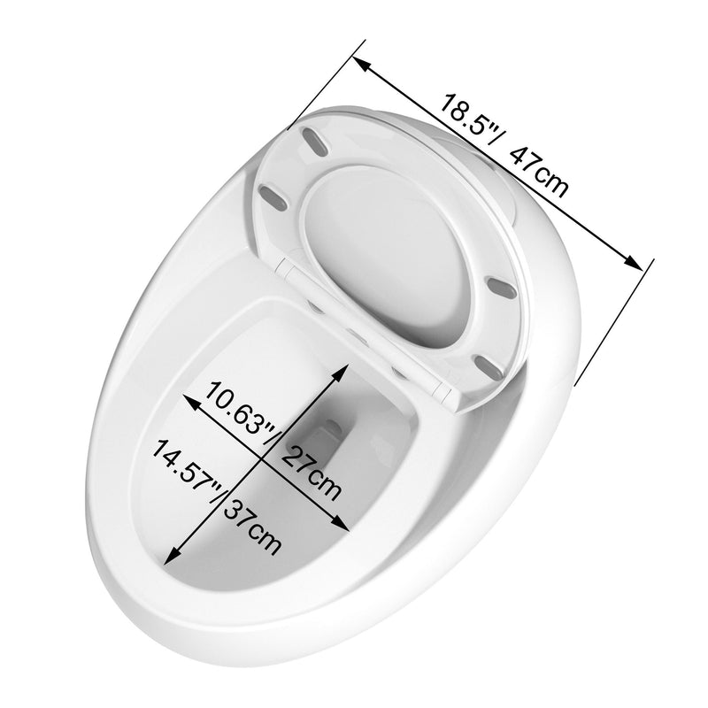 Modern Egg Shape Toilet 1.28 Gpf Single Flush Ceramic by HouseOfZazla