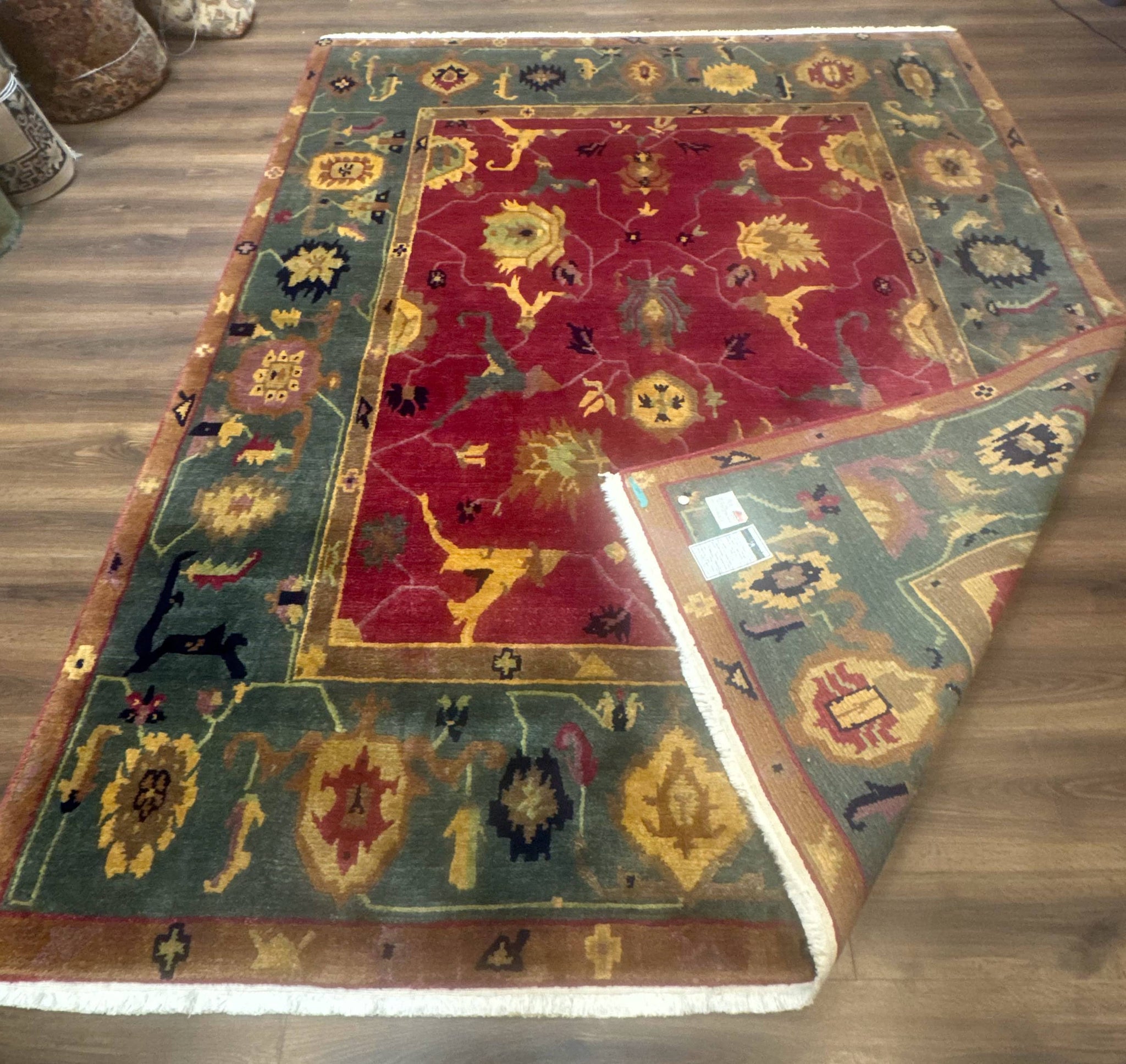 Tufenkian Rug 8x10, Tibetan Room Sized Carpet, Soft Thick Wool Pile by Jewel Rugs