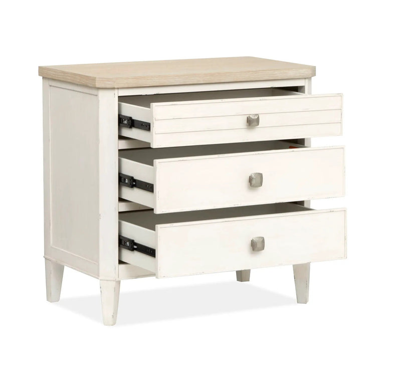 Echo Isles - Drawer Nightstand - Sea Pearl And Driftwood by Unique Piece Furniture