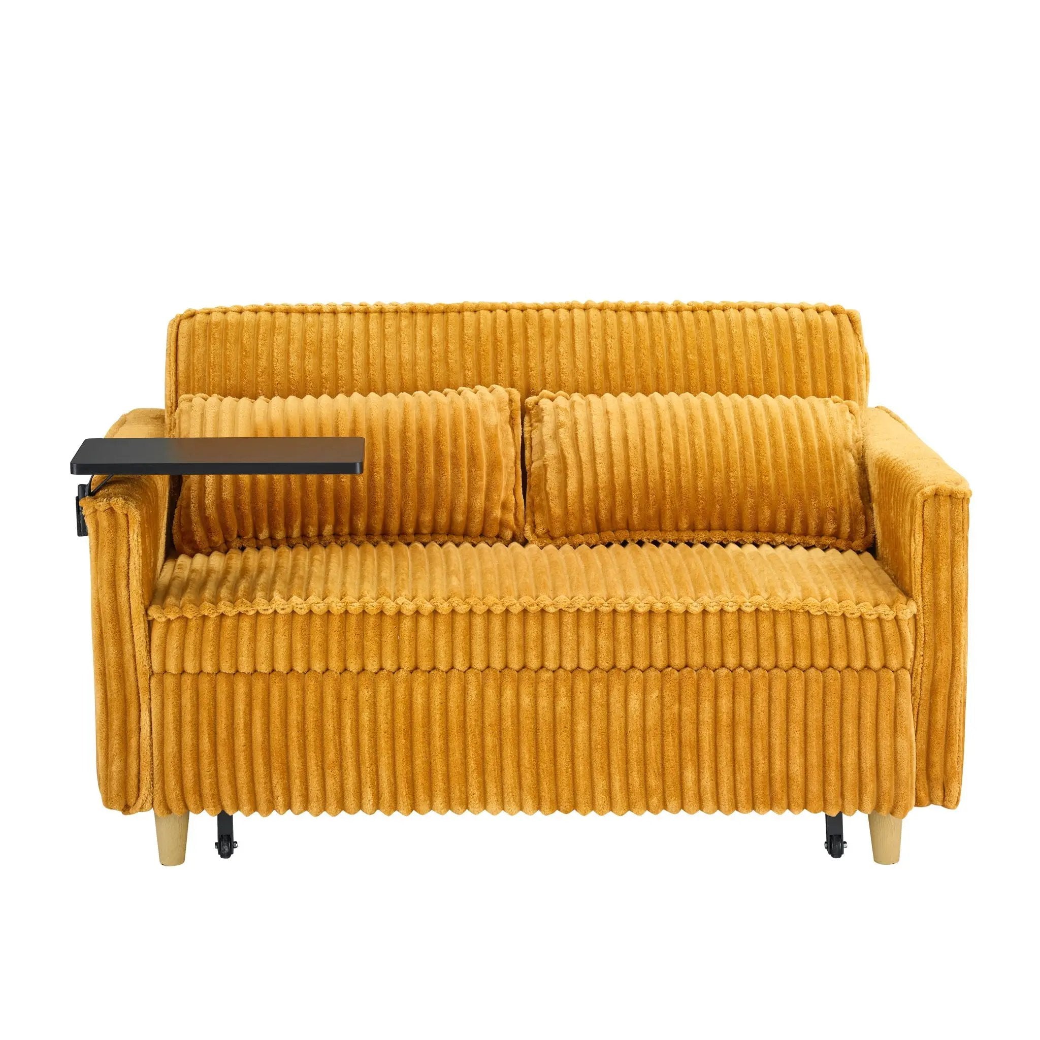 Pull Out Sofa With Movable Tabletop And USB Ports by Unique Piece Furniture