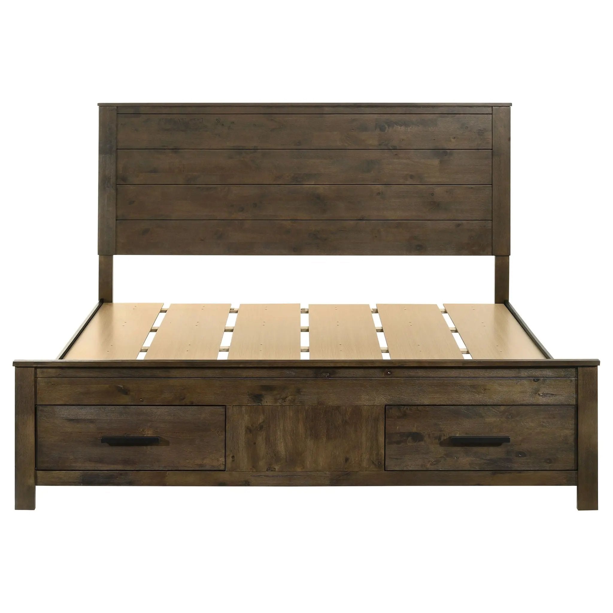 Greely - Eastern King Storage Bed - Brown by HouseOfZazla