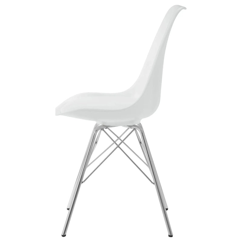Juniper Polypropylene Dining Side Chair White (Set of 2) by Unique Piece Furniture