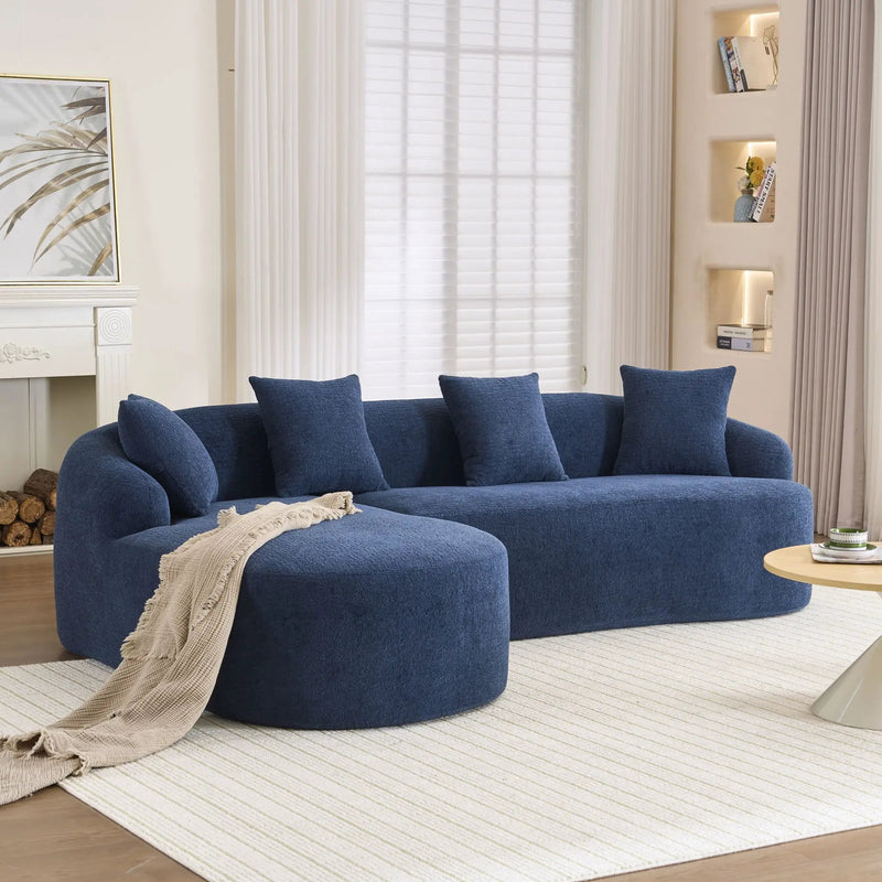 Combined Sofa With 4 Pillows by Unique Piece Furniture