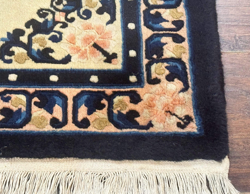 Chinese Peking Rug 2x3, Small Chinese Wool Carpet by Jewel Rugs