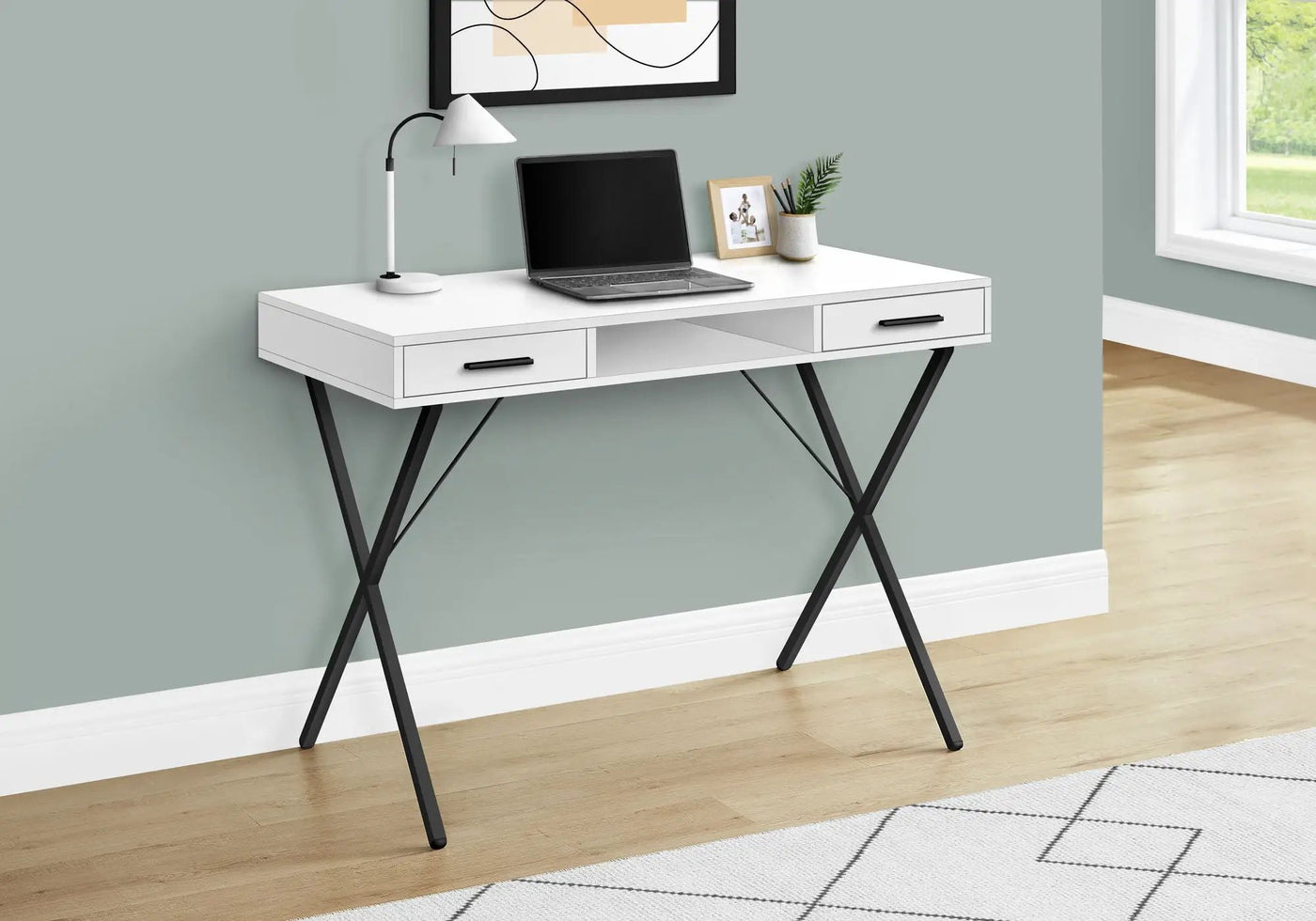 Computer Desk, Home Office, Laptop, Left / Right Set-Up, Storage Drawers, Work, Contemporary, Modern by Unique Piece Furniture