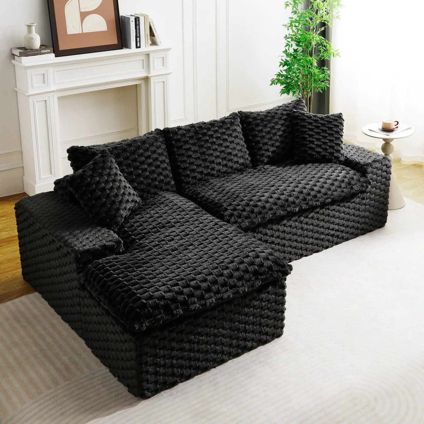 Modular Sofa, Convertible Twin Seat With Chaise Lounge by Unique Piece Furniture