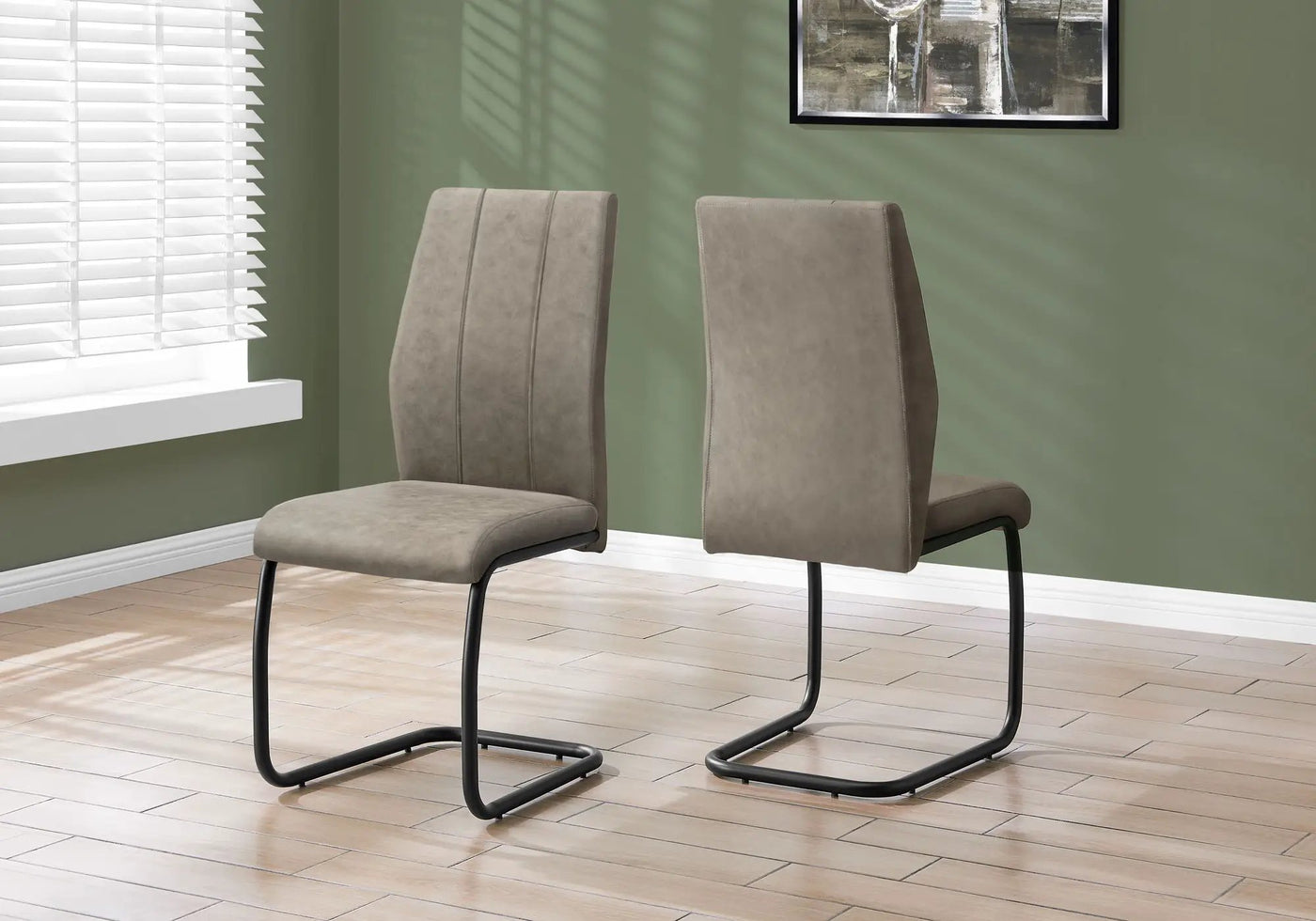 Dining Chair, Side, Upholstered For Dining Room, Contemporary & Modern (Set of 2) by Unique Piece Furniture