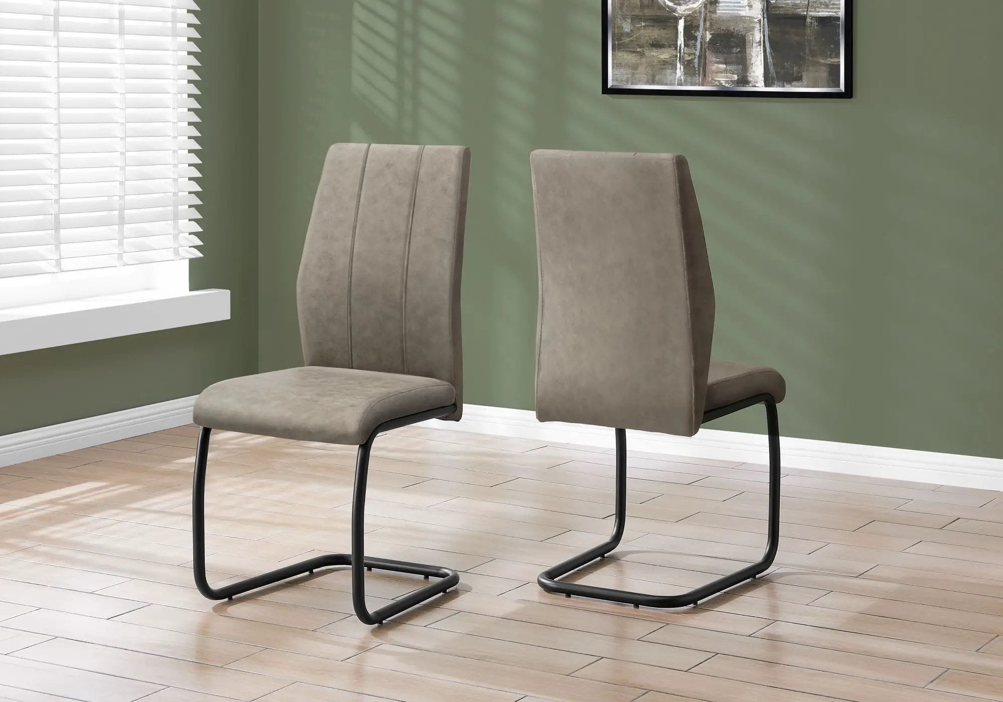 Dining Chair, Side, Upholstered For Dining Room, Contemporary & Modern (Set of 2) by HouseOfZazla