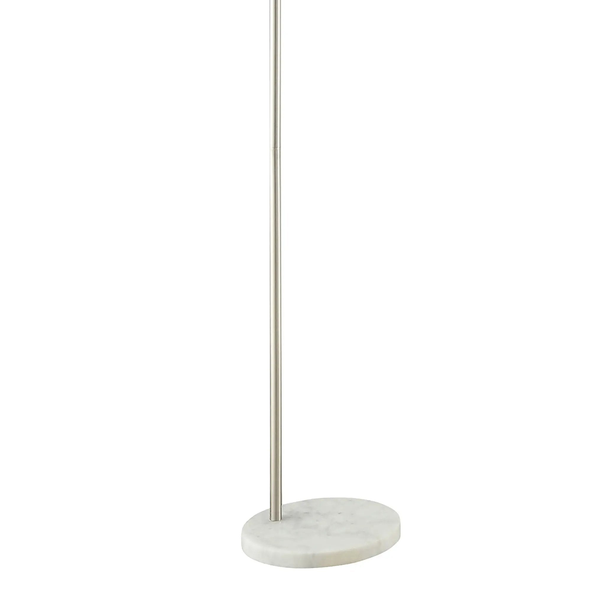 Jamison - Drum Shade Arc Adjustable Floor Lamp - Chrome by HouseOfZazla