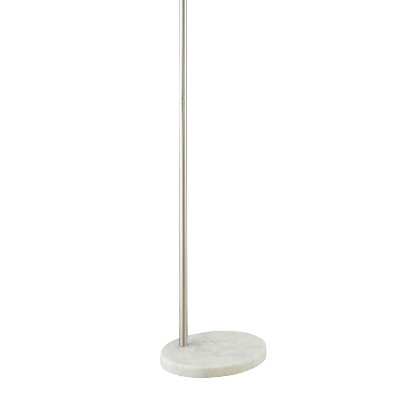 Jamison - Drum Shade Arc Adjustable Floor Lamp - Chrome by HouseOfZazla